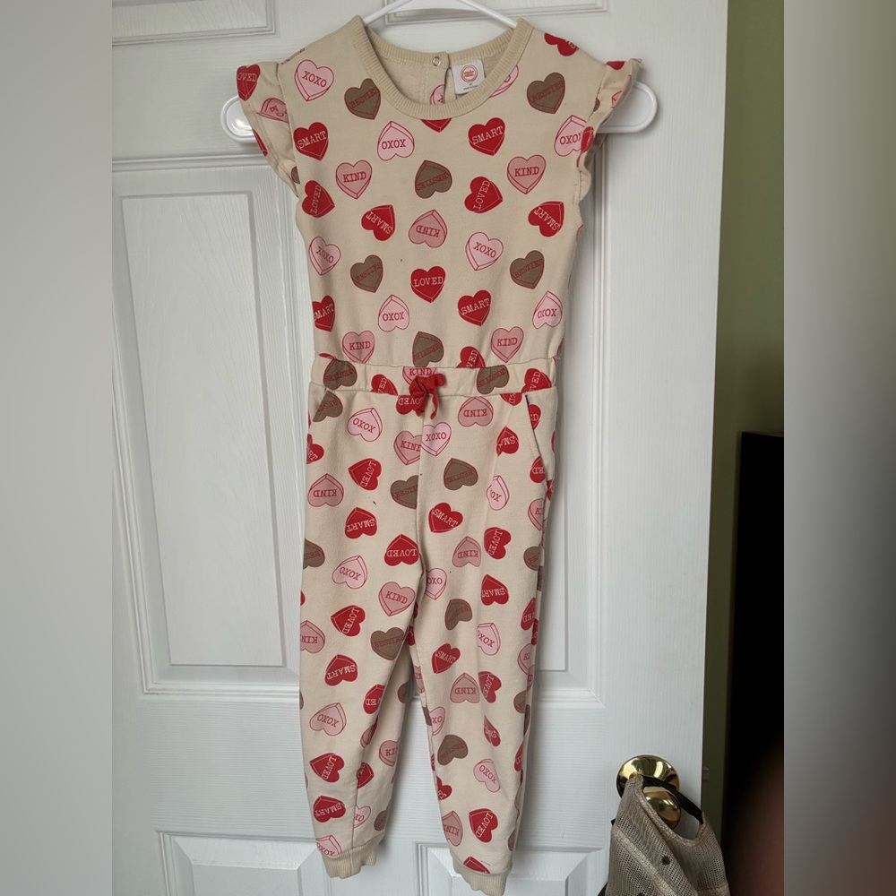 Heart Print Jumpsuit